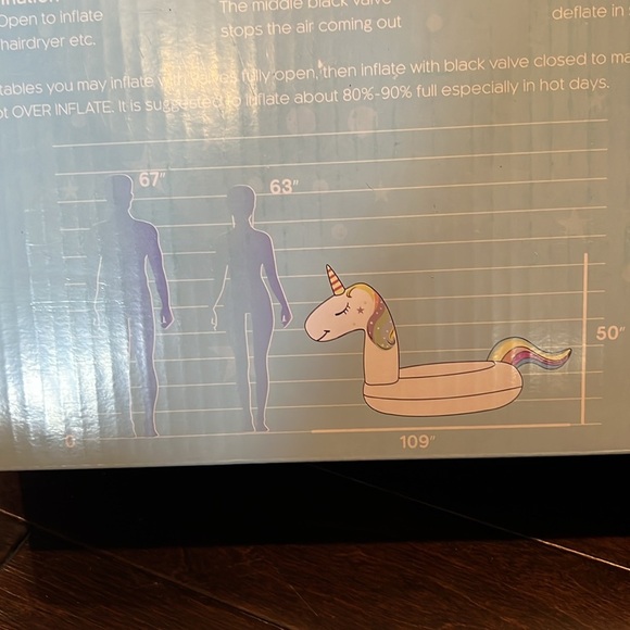 Jelofly inflatable unicorn NIB - Picture 6 of 7